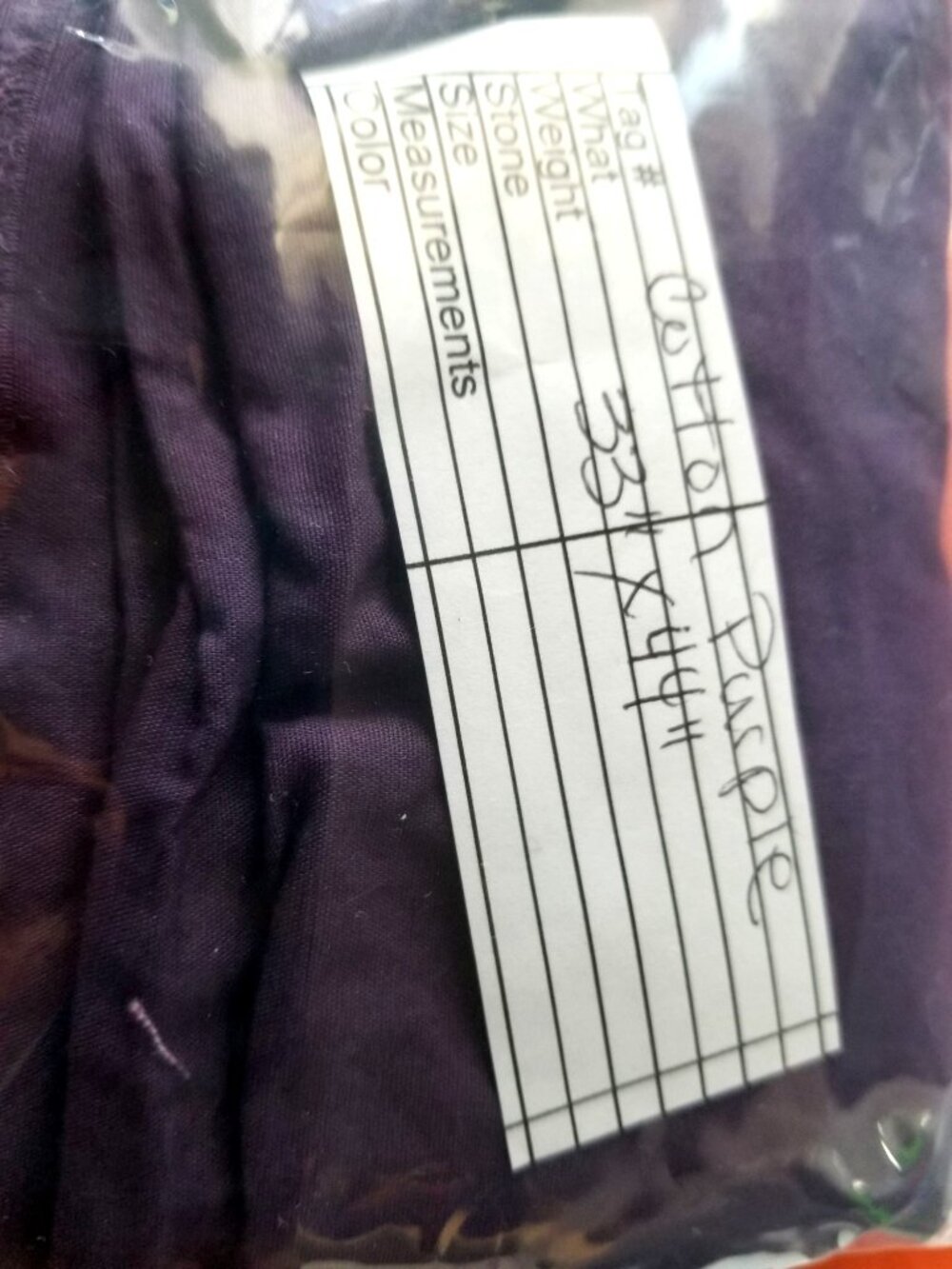 Material Purple Cotton JoAnn Fabric 44" x 33" Cotton